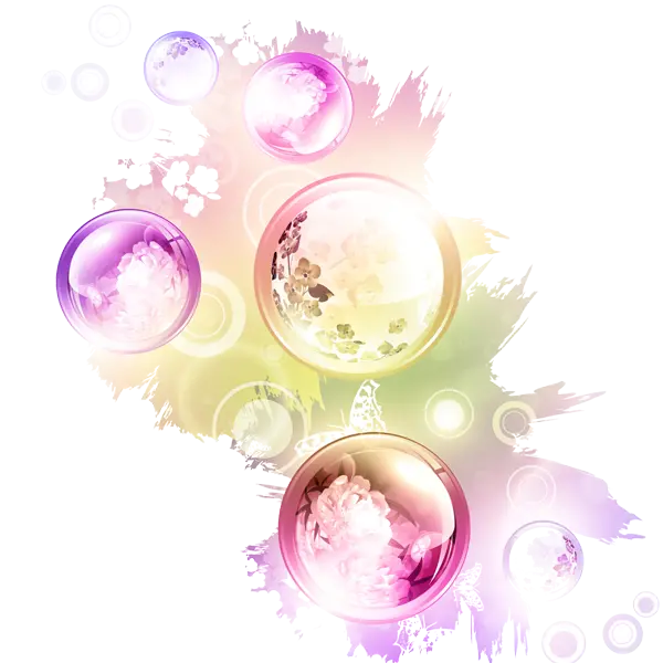 New and Stylish Soap Bubble PNG Image Beautiful Blue and Purple Pink