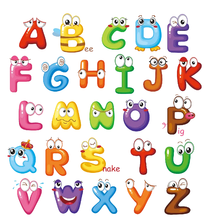Animated English Letters Photo