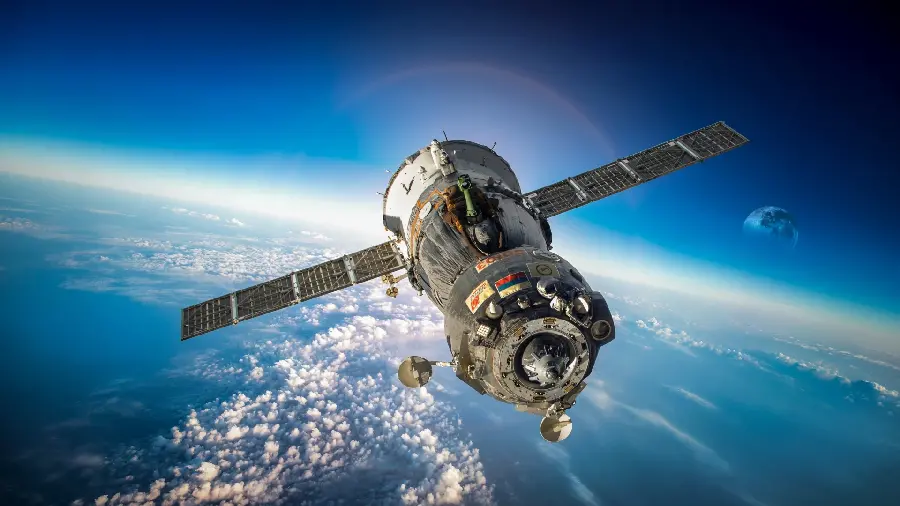 Amazing background of satellite in the sky with high quality 