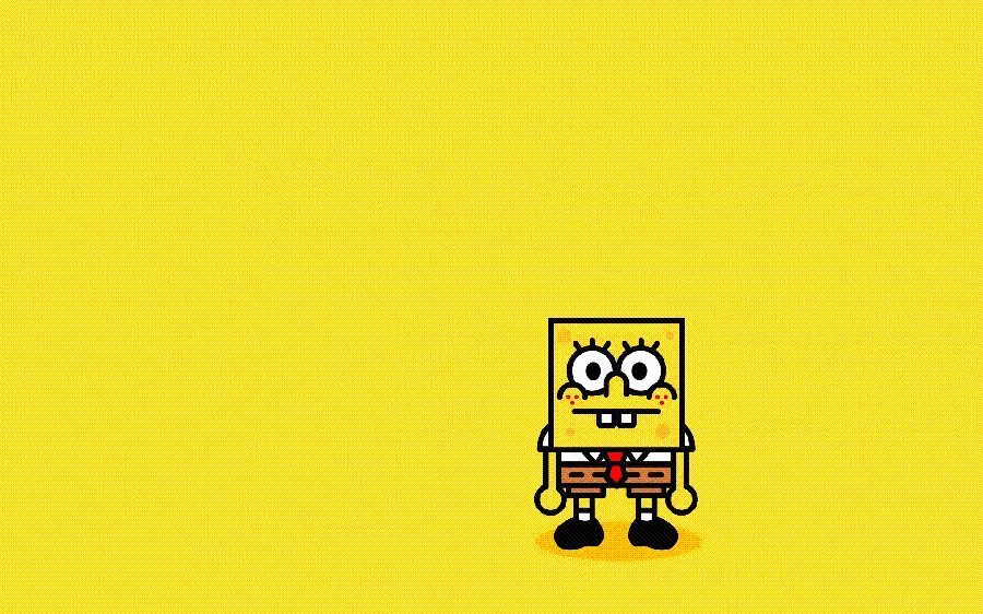 SpongeBob Background Image with Yellow Background