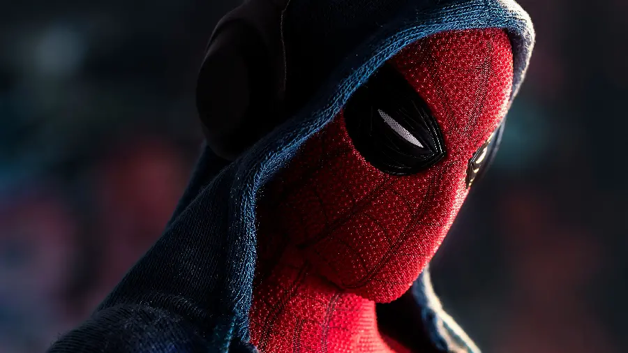 Spiderman close-up picture for social media profile