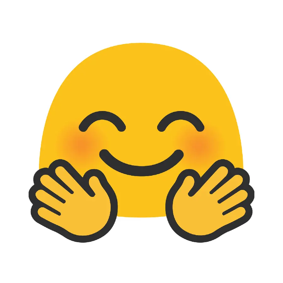 Hello and Happy Emoji with Closed Eyes png