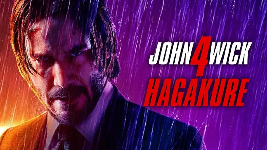 John Wick Chapter 4 thriller movie poster suitable for posting