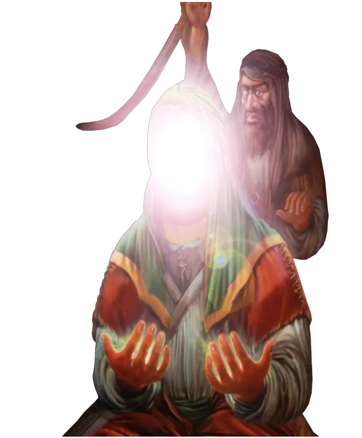 Download png of Ibn Muljam's sword strike on Imam Ali during prayer