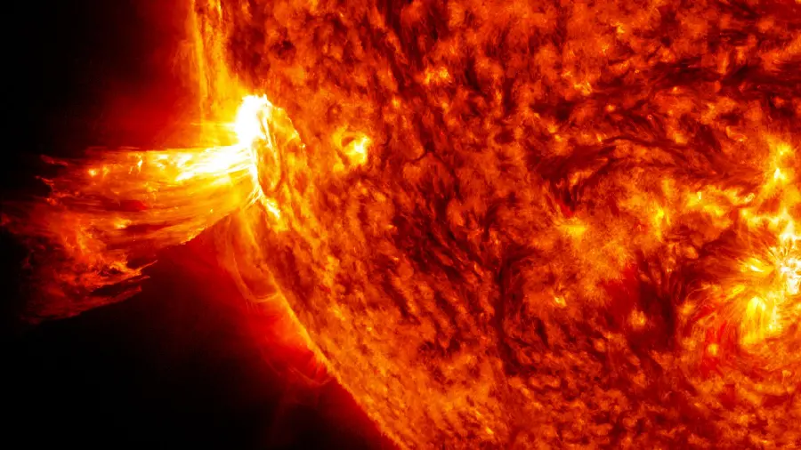 Beautiful Close-up Photo of the Sun with Molten and Fiery Materials 2023