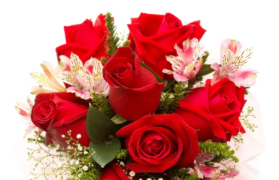 Red Rose Bouquet in a Spectacular View for Florist Idea