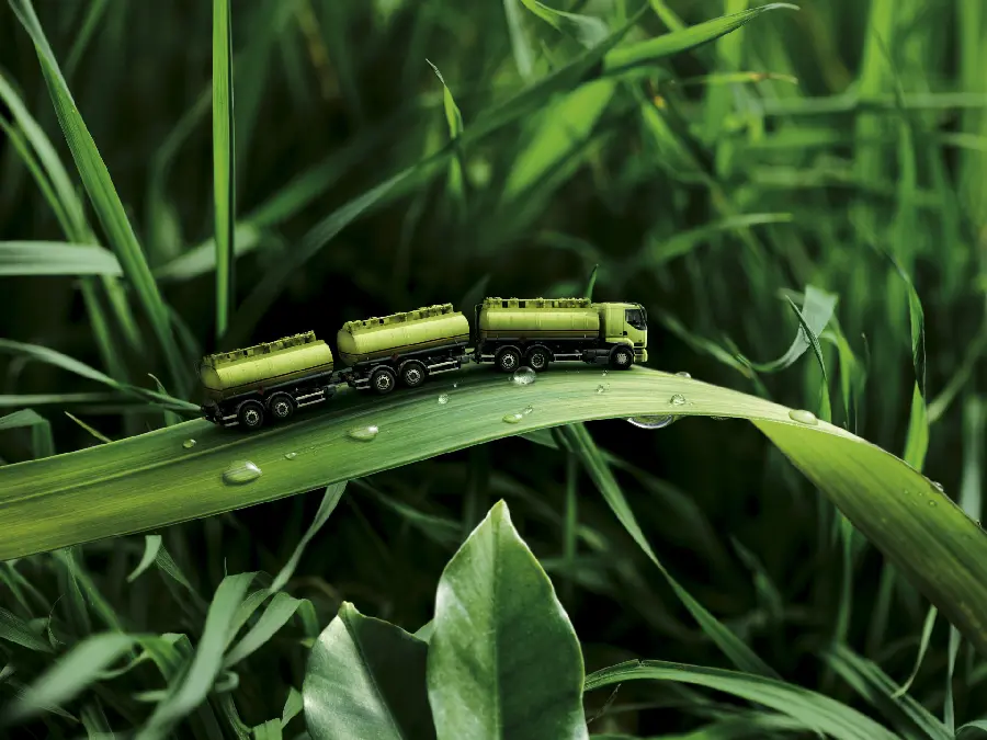 Download Fantasy Truck on Leaf Background for Mac OS