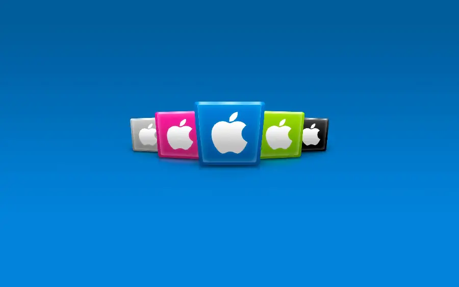 Apple logo color photo for Instagram post