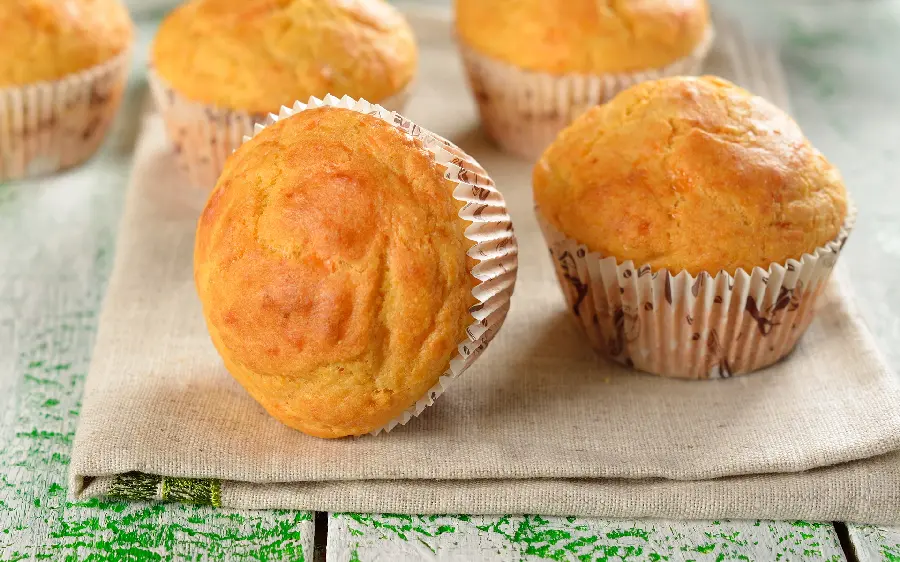 Delicious homemade puffy cupcake photo for cooking channel