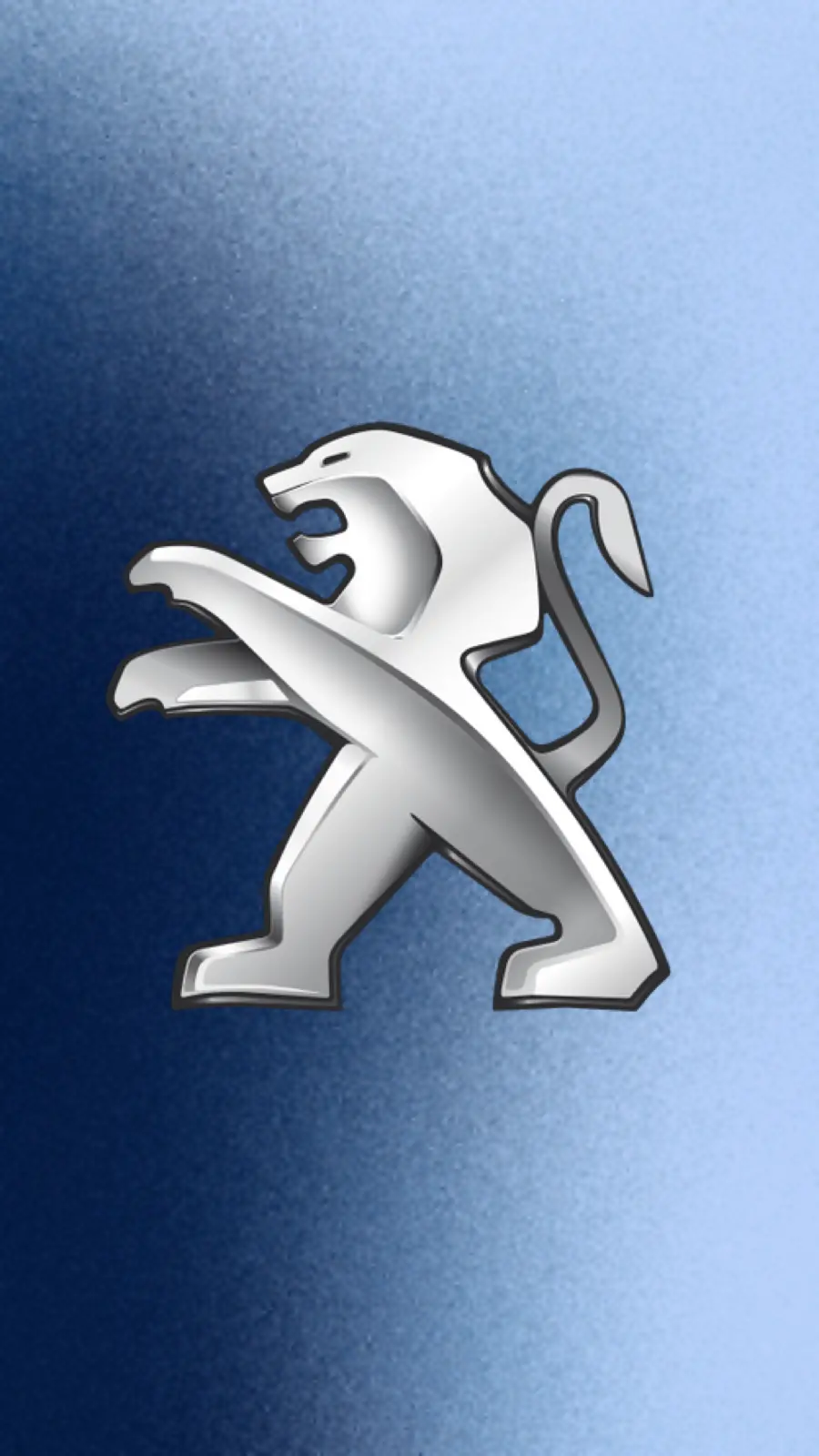 Photo of Peugeot blue logo