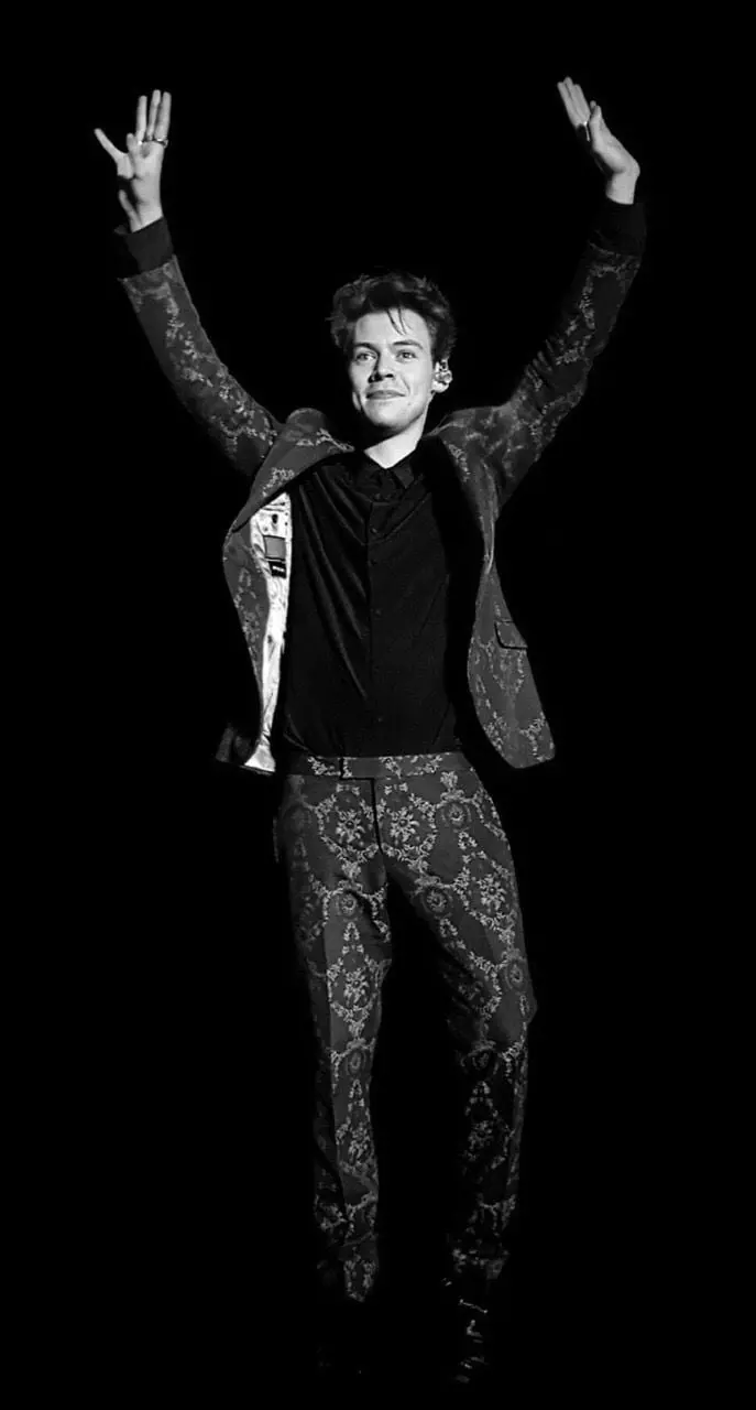 Funny background photo of Harry Styles for Samsung mobile