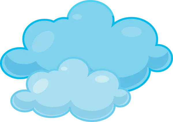 Blue Cartoon Cloud Photo HD