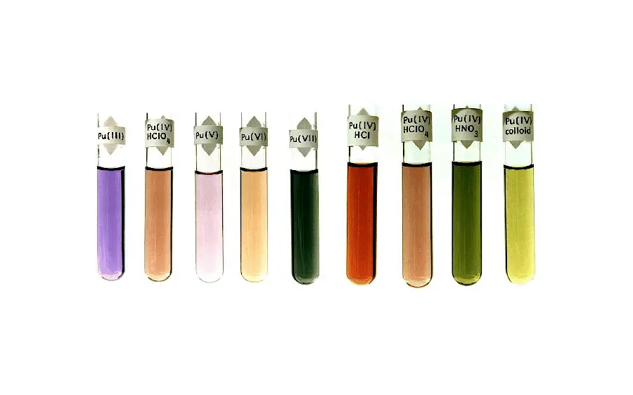 Colorful test tubes in chemistry in an artistic HD view