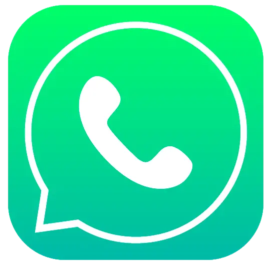 WhatsApp logo PNG circular and shiny