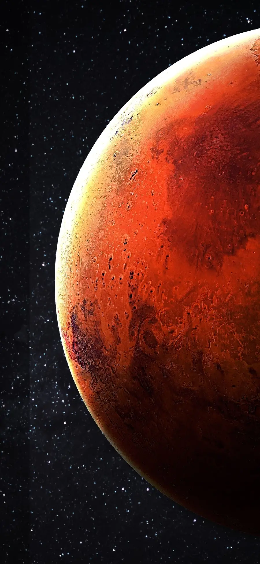Free download of Full HD Mars photo for mobile background
