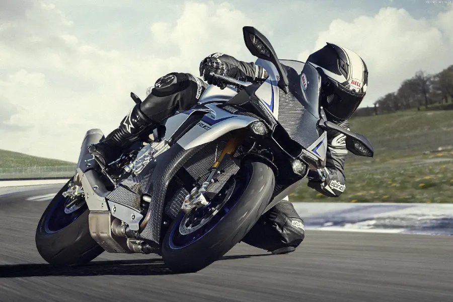 Background of a racing motorcycle suitable for computer