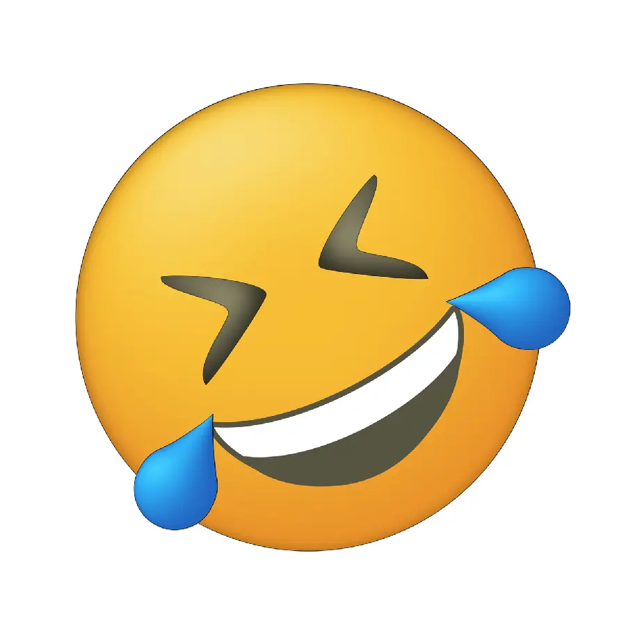 Heart-Laughing and Fainting Emoji in PNG Format