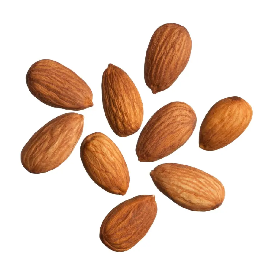 Full HD image of almond with plain white background