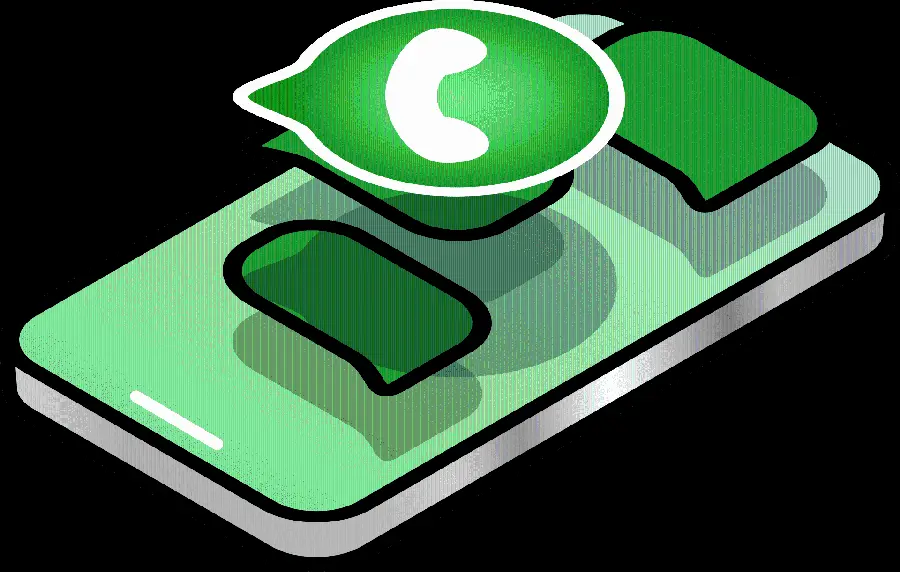 High quality WhatsApp logo drawing for Photoshop