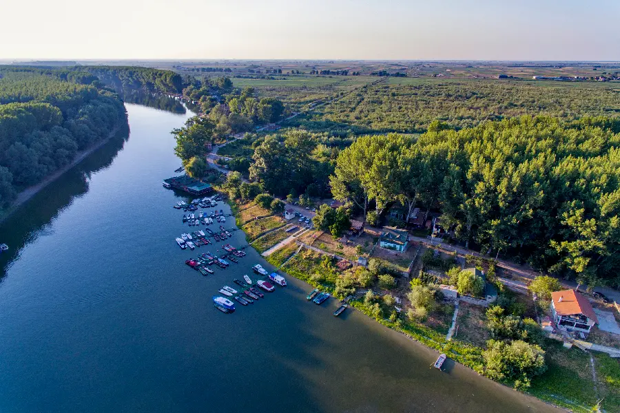 The most mysterious aerial photo of a recreational lake you have ever seen