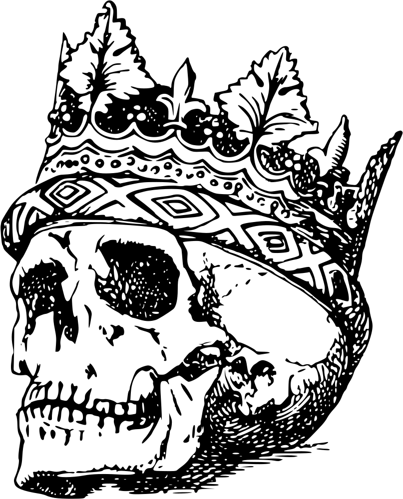 Attractive image of KING SKULL or king's skull with a crown