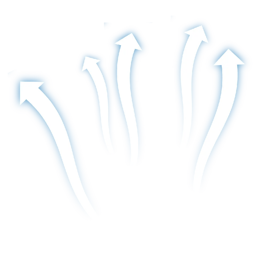 White arrow and arrow Shining up with special quality 
