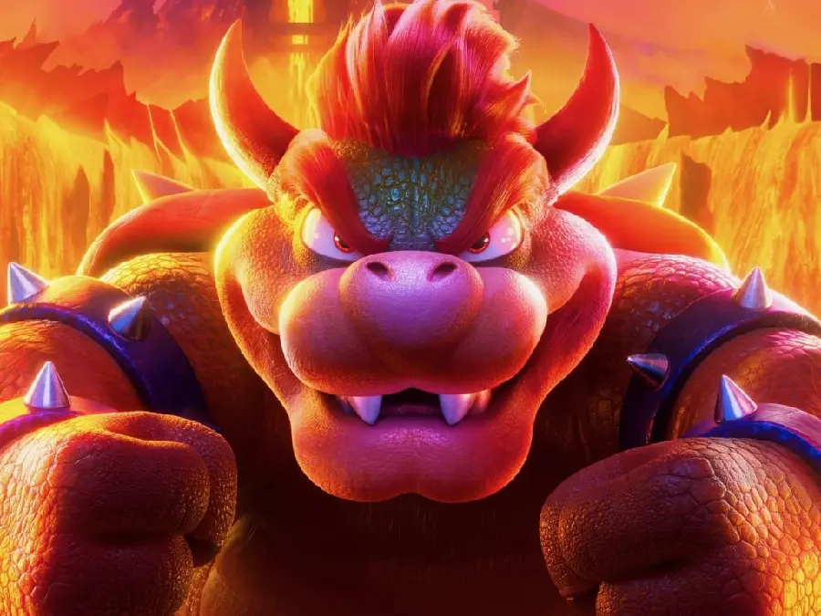 Bowser's terrible picture in the Super Mario Bros. The Movie