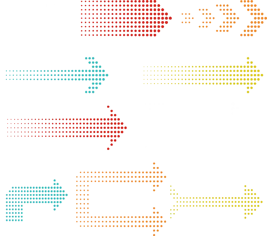 New vector of arrows and arrows to the right with various PNG color modes
