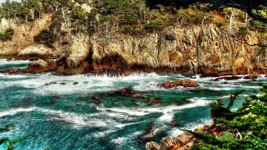Blue raging river image for banner printing with excellent resolution