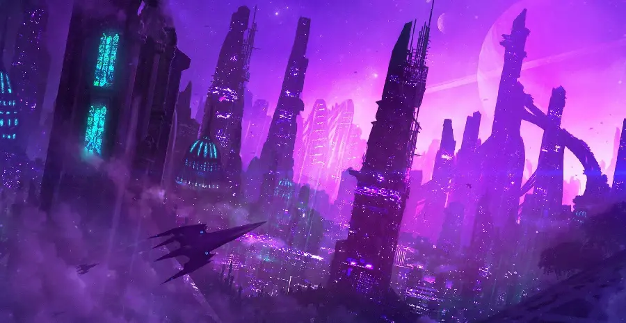 Full HD Fantasy Photo of Purple Fantasy Land