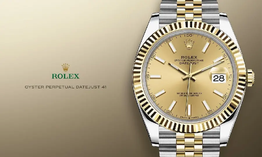 Image of expensive Rolex model Oyster Perpetual Datejust