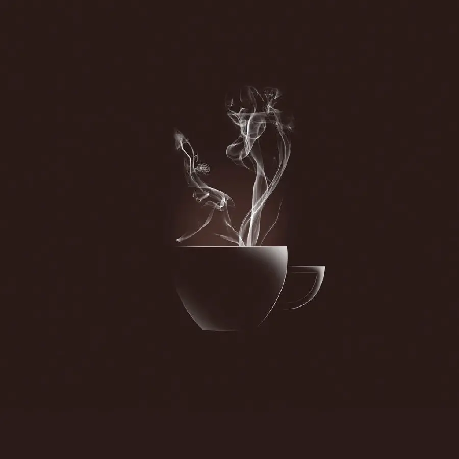 Luxury hot coffee cup image for Telegram and WhatsApp profile