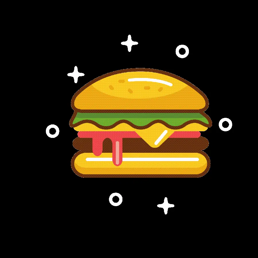 Download free PNG cute hamburger suitable for Photoshop