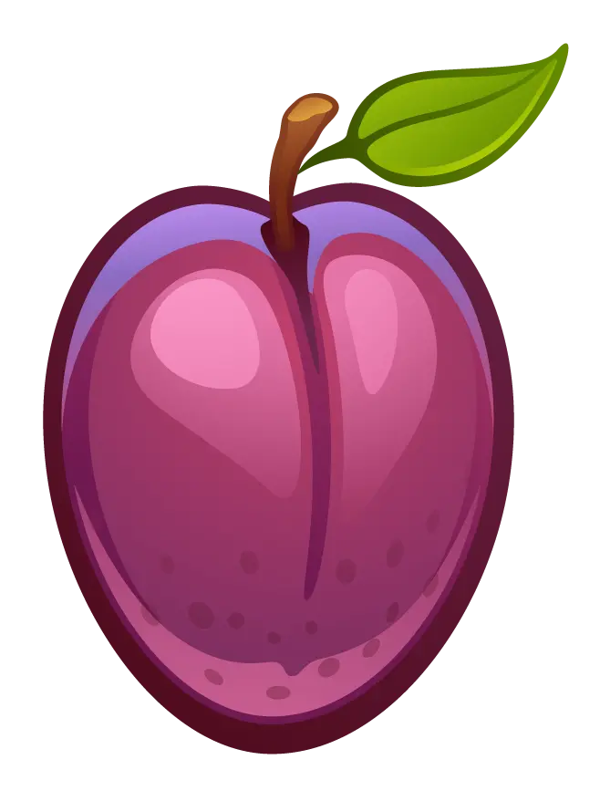 Most viewed PNG of fresh plums with leaves for inshot