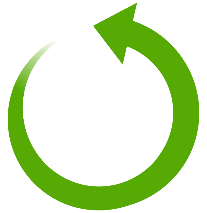 Green Arrow and Arrow Image with Return Design for Making Autoplay