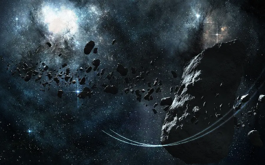 Amazing High Resolution Asteroid Belt Graphic