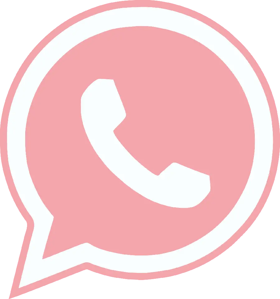 Pink Girly WhatsApp Logo Cut Out PNG