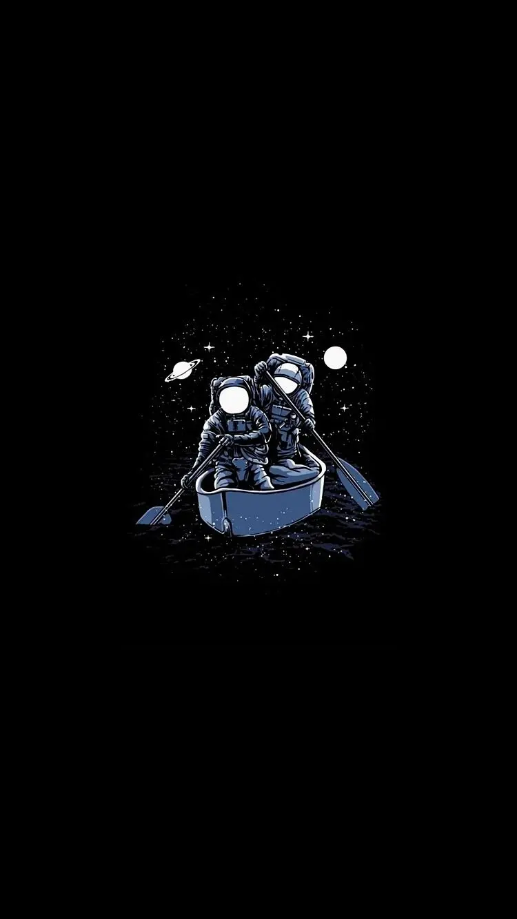 The most beautiful romantic astronaut wallpaper for Samsung phone 