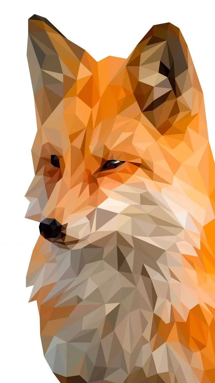 Red Fox Graphic Wallpaper for Mobile Wallpaper