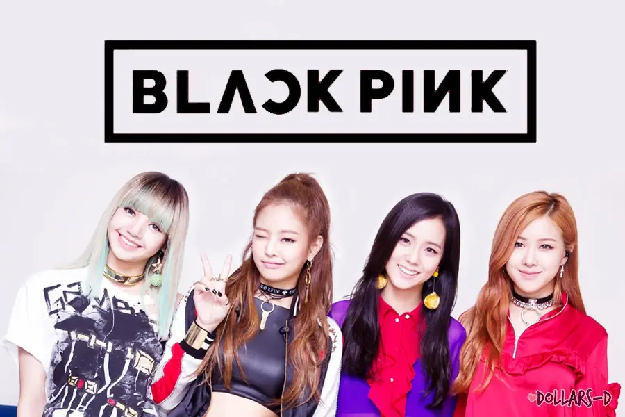 Background photo of the young and popular group Black Pink for desktop