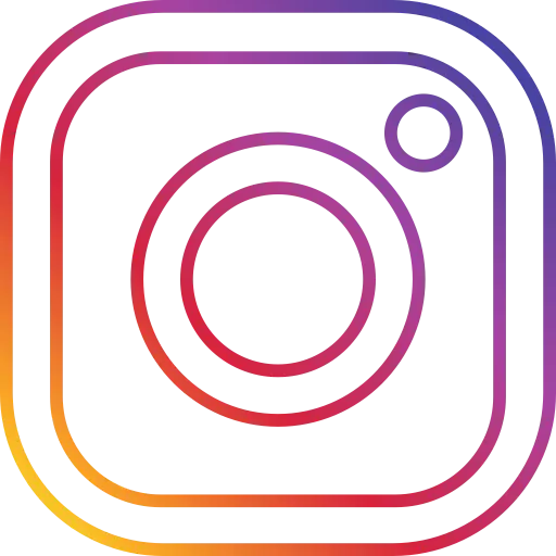 Instagram Logo with Thin Lines and High Quality PNG Without Background
