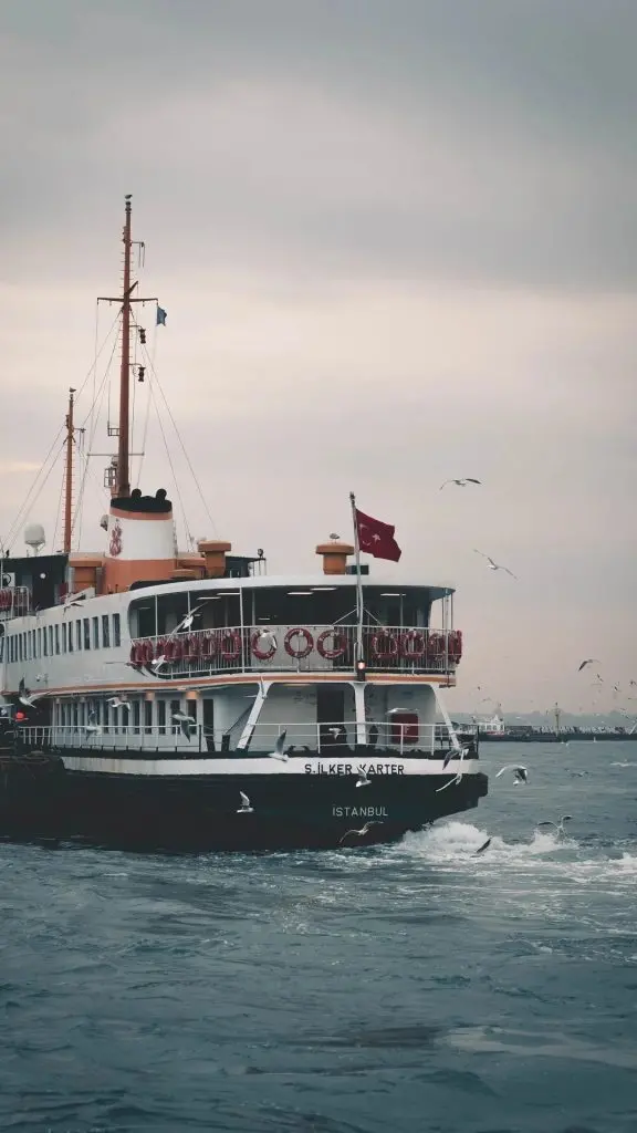 Big Cruise Ship Wallpaper in Istanbul Turkey for Samsung