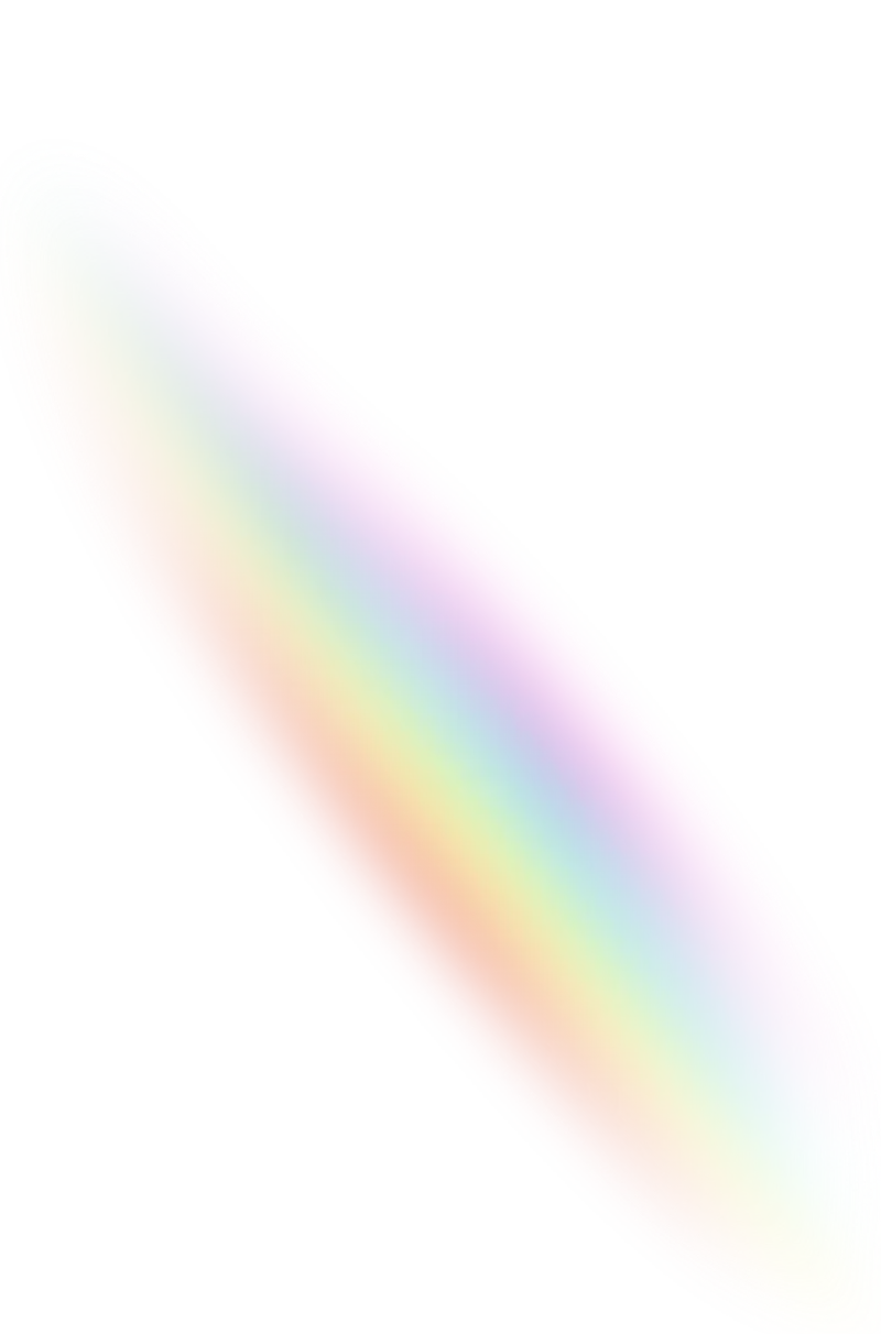 Natural rainbow photo without background in PNG format
