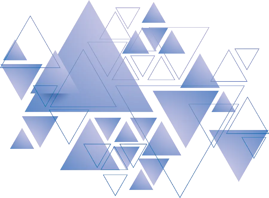 Beautiful triangle design suitable for graphic work in png format