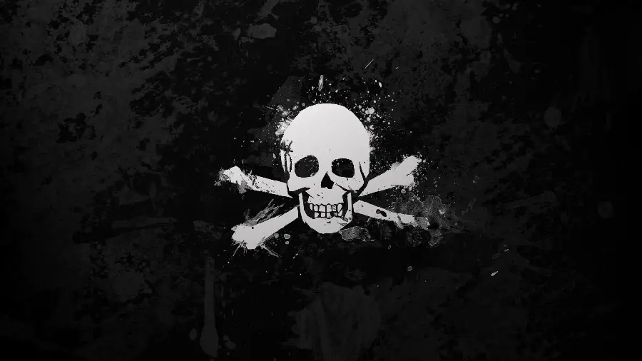 White skull wallpaper for PC