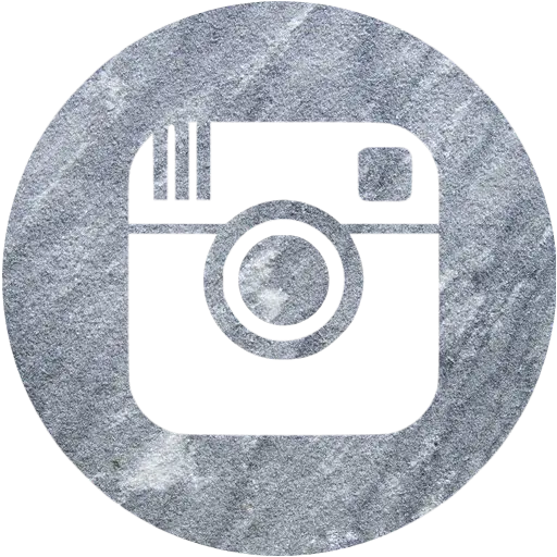 Gray Instagram logo with rough texture without background