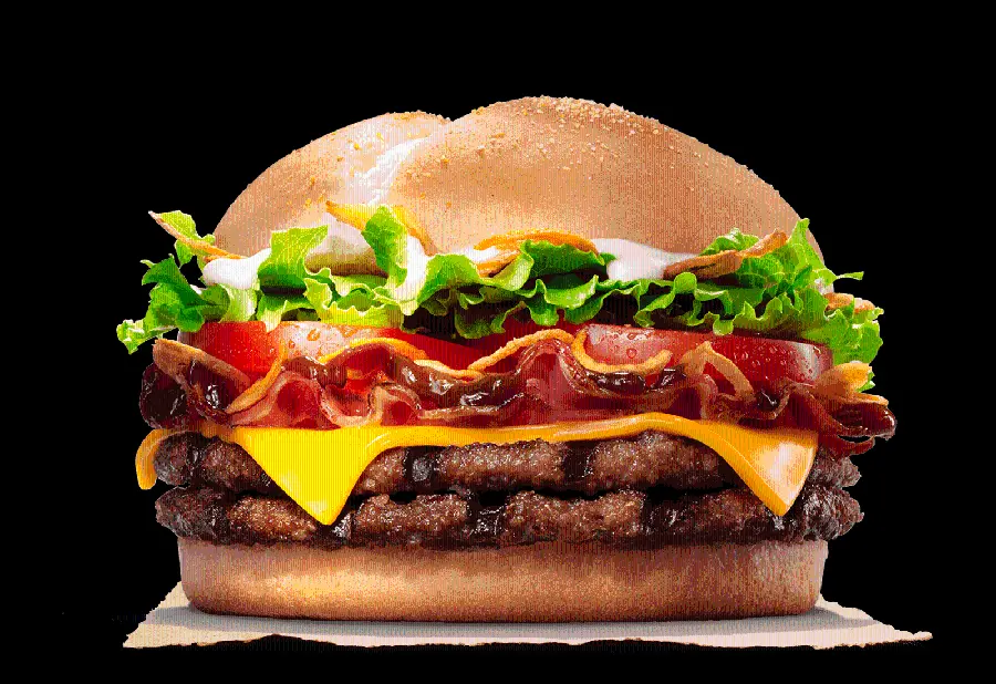 Raw image of delicious hamburger for Photoshop