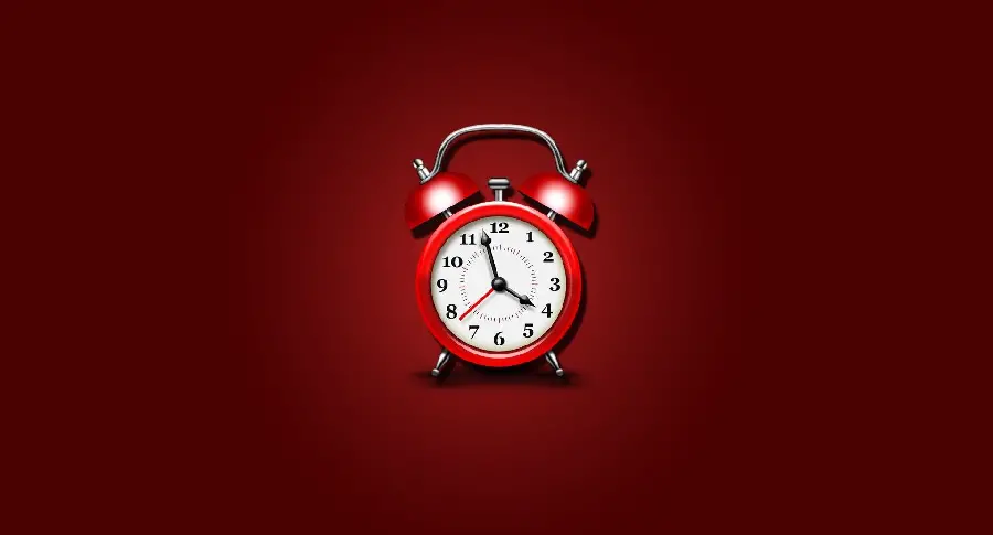 Incredibly attractive graphic image of a red clock