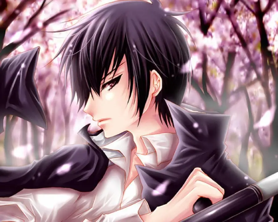 Picture of sad anime boy