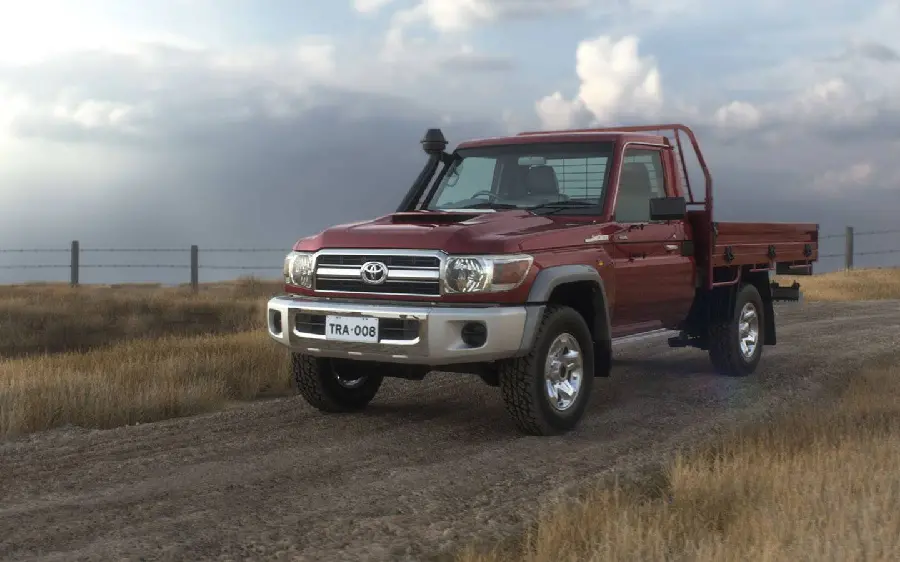 Background of Toyota Land Cruiser 70 Car with Special Color